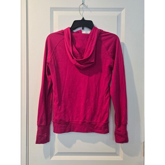 Nike Dri-fit Live Strong 1/4 zip Hooded Pink Pullover Size XS - Picture 3 of 5